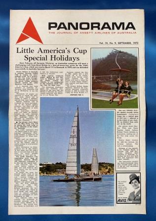 (image for) ANSETT AIRLINES OF AUSTRALIA: "Vol 14, No 9, September 1972"