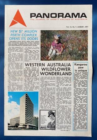 (image for) ANSETT AIRLINES OF AUSTRALIA: "Vol 13, No 7, August 1971"