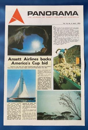 (image for) ANSETT AIRLINES OF AUSTRALIA: "Vol 16, No 4, May 1974"