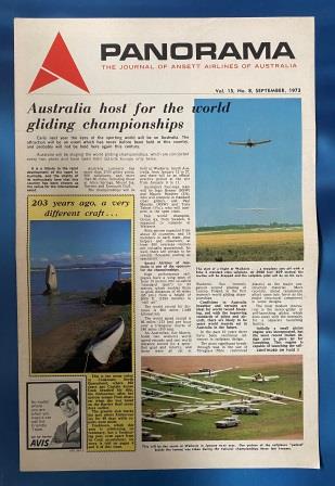 (image for) ANSETT AIRLINES OF AUSTRALIA: "Vol 15, No 8, September 1973"