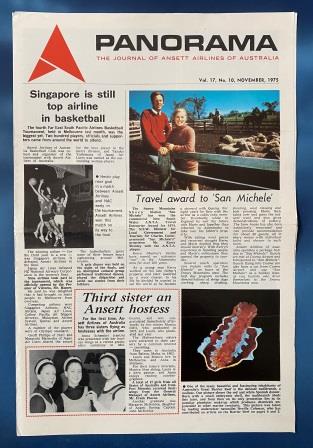 (image for) ANSETT AIRLINES OF AUSTRALIA: "Vol 17, No 10, November 1975"