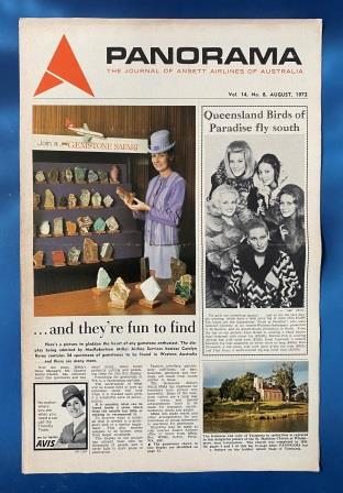 (image for) ANSETT AIRLINES OF AUSTRALIA: "Vol 14, No 8, August 1972"
