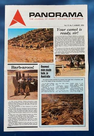 (image for) ANSETT AIRLINES OF AUSTRALIA: "Vol 17, No 7, August 1975"