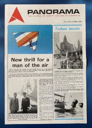 (image for) ANSETT AIRLINES OF AUSTRALIA: "Vol 17, No 3, April 1975"