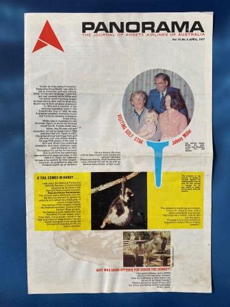 (image for) ANSETT AIRLINES OF AUSTRALIA: "Vol 19, No 3, April 1977"