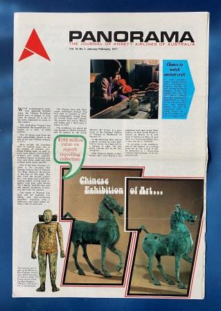 (image for) ANSETT AIRLINES OF AUSTRALIA: "Vol 19, No 1, January/February 1977"