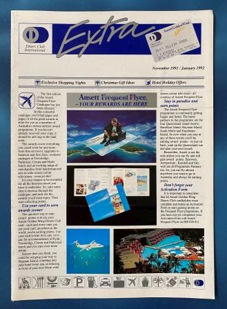 (image for) MAGAZINE: "Diners Club International - November 1991 / January 1992"