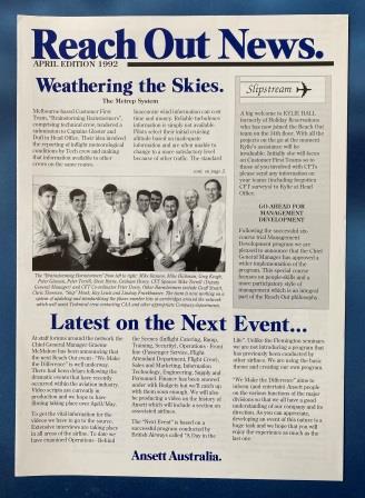 (image for) REACH OUT: "News Brochure - April 1992"