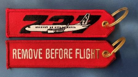 (image for) AIRCRAFT KEY TAG: "B737"