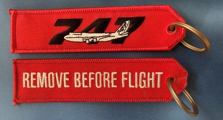 (image for) AIRCRAFT KEY TAG: "B747"