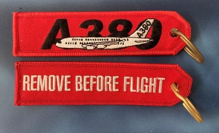 (image for) AIRCRAFT KEY TAG: "A380"