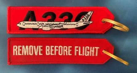(image for) AIRCRAFT KEY TAG: "A380"