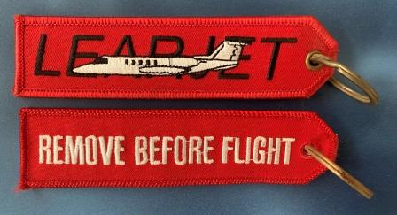 (image for) AIRCRAFT KEY TAG: "Learjet"