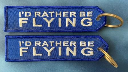 (image for) AIRCRAFT KEY TAG: "I'd Rather Be Flying"