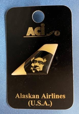 (image for) TAIL LAPEL BADGE: "Alaskan Airlines"