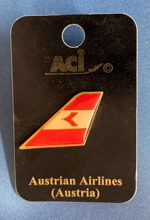 TAIL LAPEL BADGE: "Austrian Airlines" (image for) TAIL LAPEL BADGE: "Austrian Airlines"