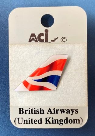 TAIL LAPEL BADGE: "British Airways" (image for) TAIL LAPEL BADGE: "British Airways"
