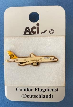 (image for) PLANE LAPEL BADGE: "Condor Flugdienst"