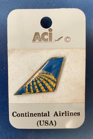 (image for) TAIL LAPEL BADGE: "Continental Airlines"