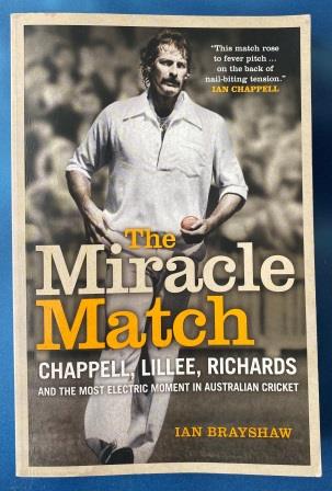 (image for) PAPERBACK NOVEL: "The Miracle Match by Ian Brayshaw"