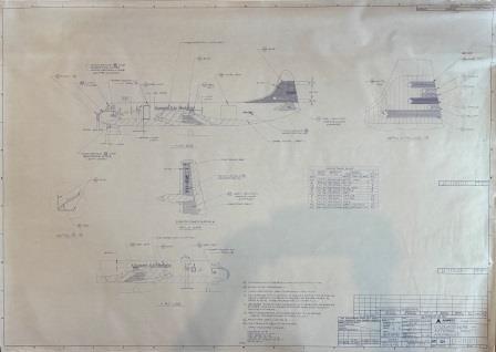 (image for) ELECTRA L188 FREIGHTER EXTERNAL COLOUR SCHEME DRAWING: " STARS & STRIPES LIVERY"