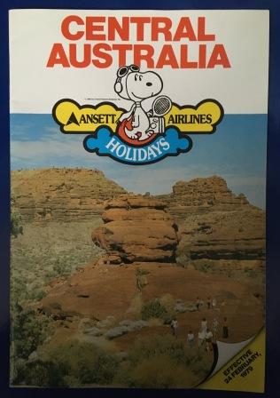 Ansett Airlines of Australia - "Central Australia Holidays"