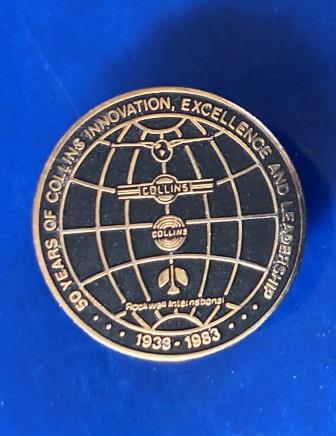 (image for) LAPEL BADGE: "Collins - Rockwell International"