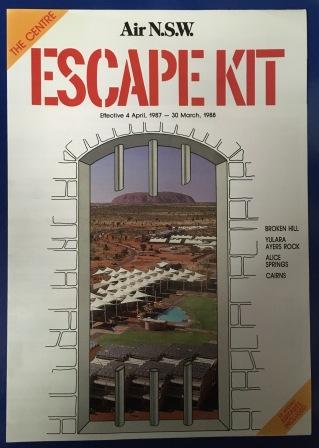 Air N.S.W. "THE CENTRE ESCAPE KIT" Holiday Brochure