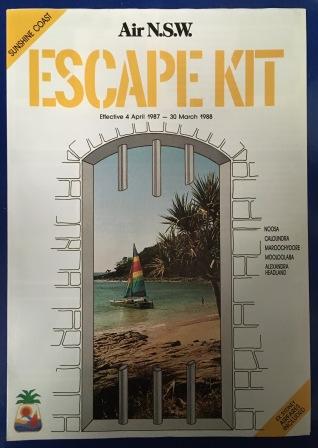 (image for) Air N.S.W. "SUNSHINE COAST ESCAPE KIT" Holiday Brochure - Click Image to Close