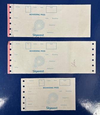 (image for) BOARDING PASSES X 3