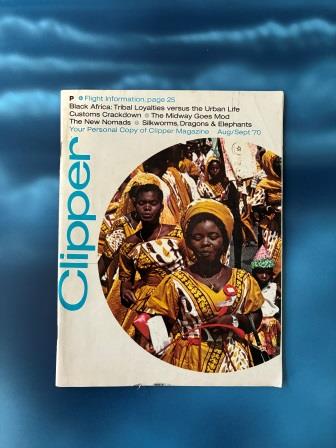 (image for) INFLIGHT MAGAZINE: " Clipper- Aug/Sept 1970"