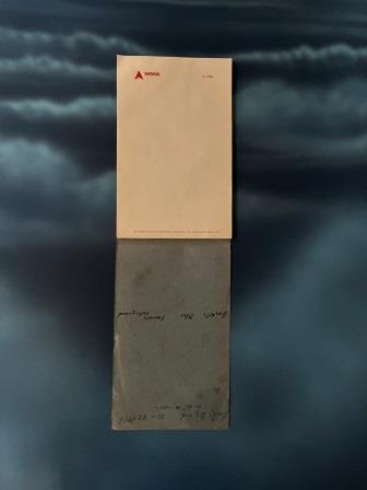 INFLIGHT NOTE PAD: " MMA" (image for) INFLIGHT NOTE PAD: " MMA"