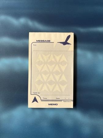 FORM 12-3: "Message / Memo Pad" (image for) FORM 12-3: "Message / Memo Pad"