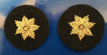 (image for) GOLD BULLION EPAULETTE STARS (1 pair)