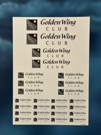 (image for) GOLDEN WING CLUB: "Horizontal Logo"