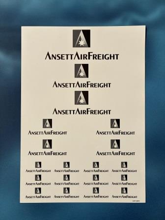 (image for) ANSETT AIR FREIGHT: "Stacked Logo"