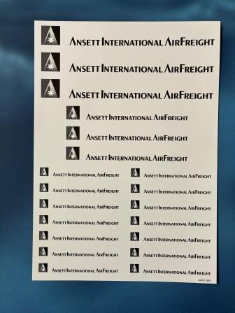 (image for) ANSETT INTERNATIONAL AIRFREIGHT: "Horizontal Logo"