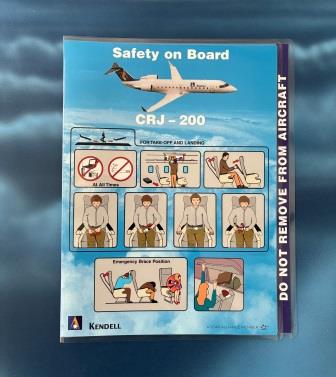 (image for) KENDELL AIRLINES - SAFETY CARD CRJ-200