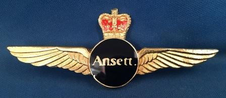 PILOT WINGS: " Ansett. "