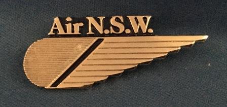 CABIN CREW WINGS: "Air NSW - Silver 1 Stripe" (image for) CABIN CREW WINGS: "Air NSW - Silver 1 Stripe"