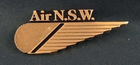 (image for) CABIN CREW WINGS: "Air NSW - Silver 1 Stripe"