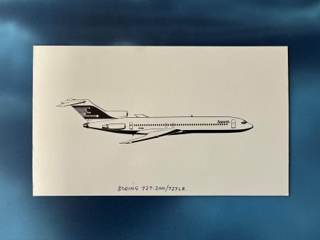 ARTWORK - BOEING 727-200 LIVERY: "Ansett." (image for) ARTWORK - BOEING 727-200 LIVERY: "Ansett."