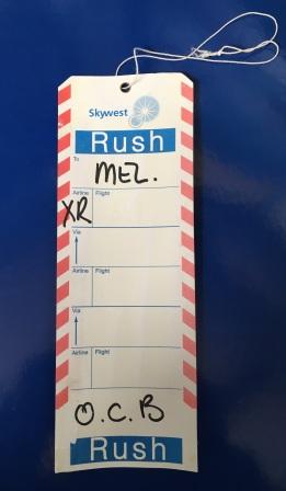 "RUSH" BAGGAGE TAG (image for) "RUSH" BAGGAGE TAG