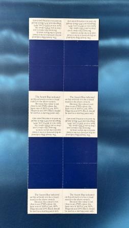 ARTWORK: "Ansett Blue Swatch Card" (image for) ARTWORK: "Ansett Blue Swatch Card"