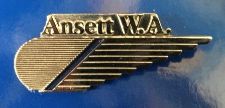 (image for) CABIN CREW WINGS: Ansett W.A. (Silver 1 Stripe)