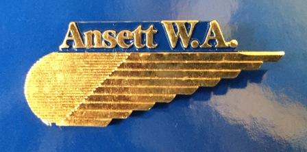 (image for) CABIN CREW WINGS: "Ansett W.A. Gold" - Click Image to Close