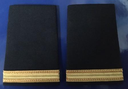 EPAULETTES - 1 GOLD BRAID STRIPE (Set of 2) (image for) EPAULETTES - 1 GOLD BRAID STRIPE (Set of 2)