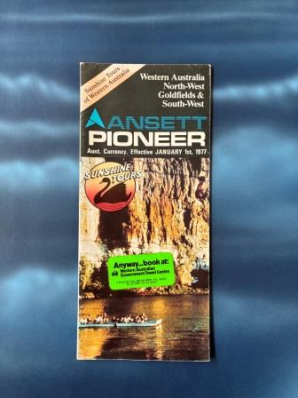 ANSETT PIONEER: "Western Australia 1977" (image for) ANSETT PIONEER: "Western Australia 1977"