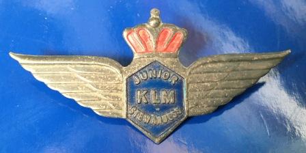 (image for) JUNIOR STEWARDESS WINGS: "KLM" - Click Image to Close