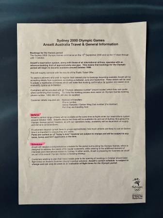 (image for) MEMO: "Ansett Australia Travel & General Information"